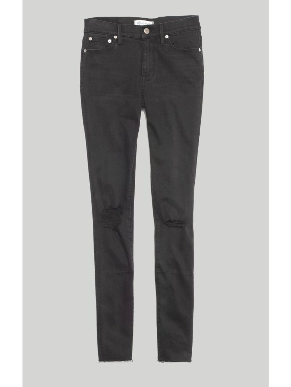 Madewell 9" Mid-Rise Skinny Jeans Women's Size 23 in Black Sea New With Tags!